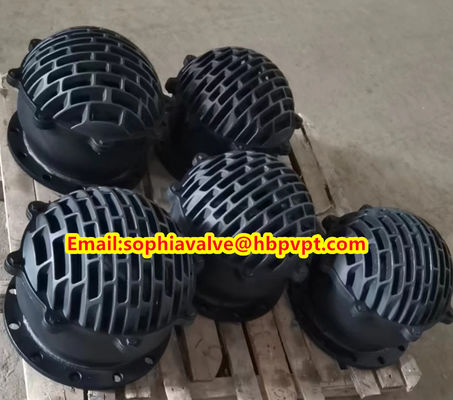 DN200 resilient seal blue flanged foot valve