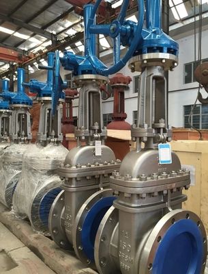 stainless steel CF8M rising stem gate valve