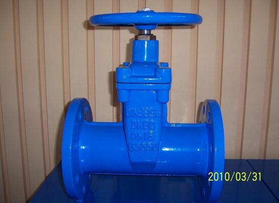 DIN non-rising stem F5 cast iron gate valve