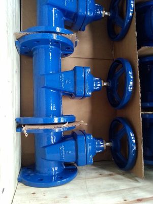 DIN non-rising stem F5 cast iron gate valve