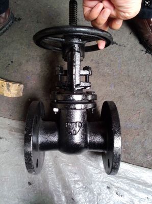Py10 rising stem GOST cast iron gate valve
