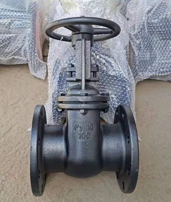 Py10 rising stem GOST cast iron gate valve