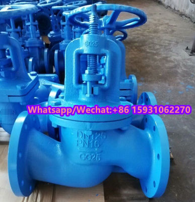 DN125 PN16 GG25 globe valve supplier