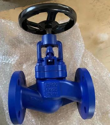 DIN PN10/16 GG25 metal seal globe valve