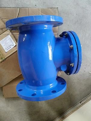 cast iron DIN resilient seal flanged check valve