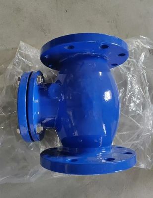 cast iron DIN resilient seal flanged check valve