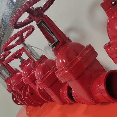 DN100 cast iron ANSI grooved end gate valve supplier