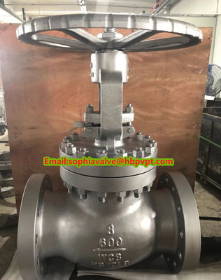 6'' CLASS150 WCB cast steel flanged globe valve with handwheel
