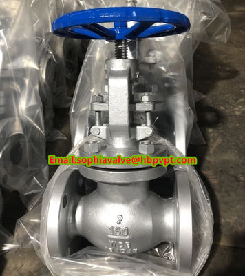 6'' CLASS150 WCB cast steel flanged globe valve with handwheel