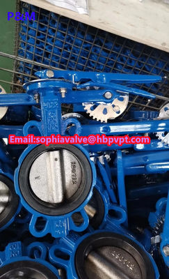 DIN cast iron wafer butterfly valve with pin