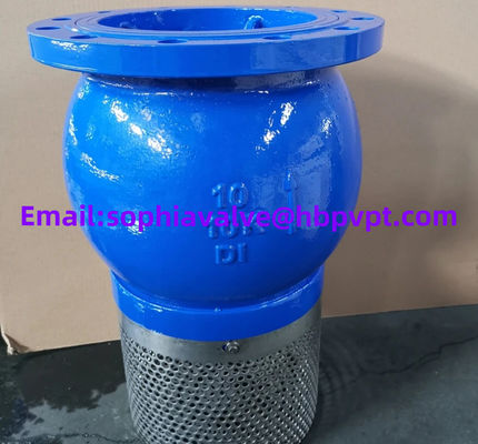 resilient seal ductile iron GGG50 PN16 foot valve