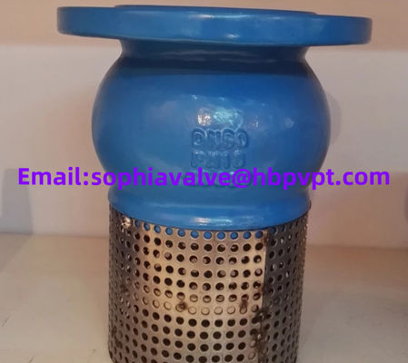 resilient seal ductile iron GGG50 PN16 foot valve