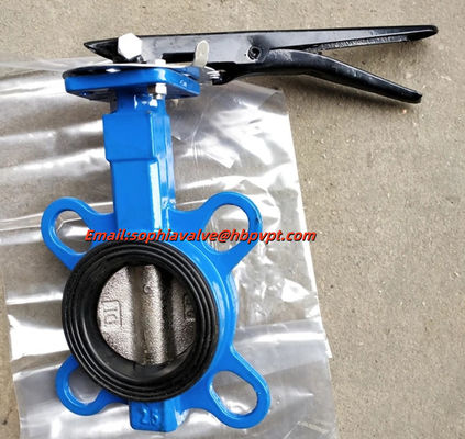 ductile iron DIN butterfly valve with pin