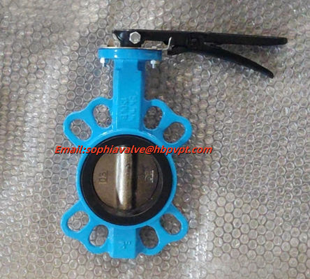 ductile iron DIN butterfly valve with pin