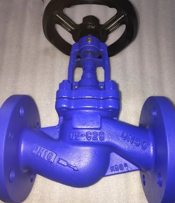 WCB cast steel PN40 bellows globe valve