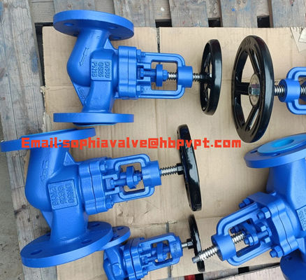 cast iron DIN3356 bellows globe valve with handwheel