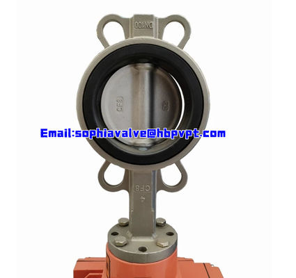 ANSI stainless steel CF8 wafer butterfly valve
