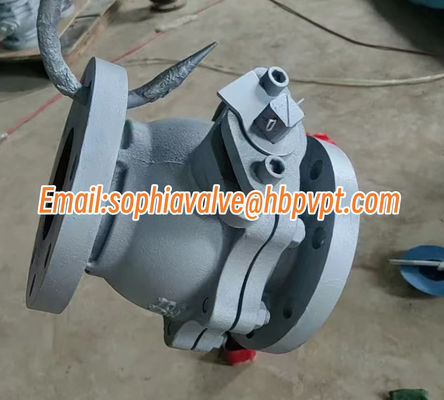 10K 2-PC cast iron flanged ball valve