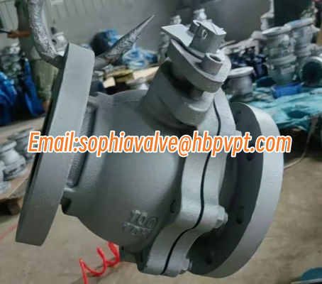 10K 2-PC cast iron flanged ball valve