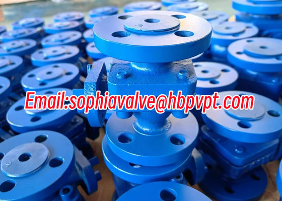 DIN cast iron flanged 2-pc ball valve made in China