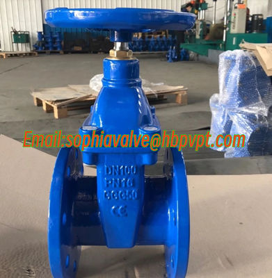 BS1563 PN10/16 non-rising stem flanged gate valve