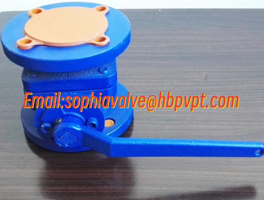 2-PC cast iron flanged ball valve with DIN standard