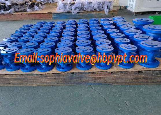 2-PC cast iron flanged ball valve with DIN standard