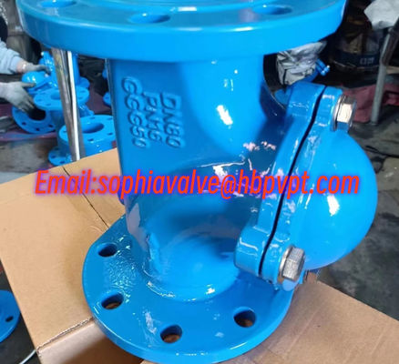 DIN3202 F6 cast iron ball type check valve factory