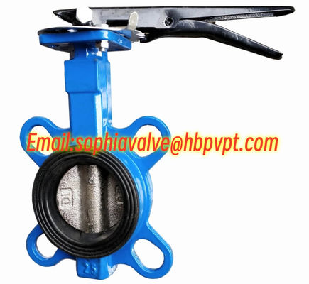 NBR/EPDM resilient seal DIN butterfly valve