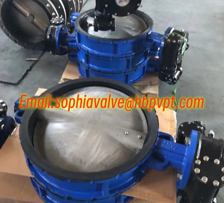 NBR/EPDM resilient seal DIN butterfly valve