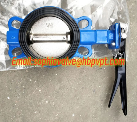 NBR/EPDM resilient seal DIN butterfly valve