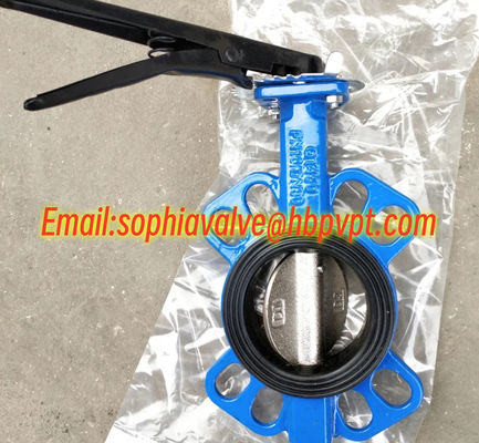 NBR/EPDM resilient seal DIN butterfly valve