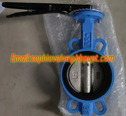 4'' 5K 10K cast iron butterfly valve