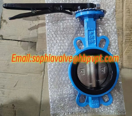 4'' 5K 10K cast iron butterfly valve