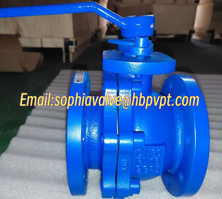 DIN3357 PN16 cast iron 2-pc ball valve