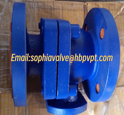 DIN3357 PN16 cast iron 2-pc ball valve