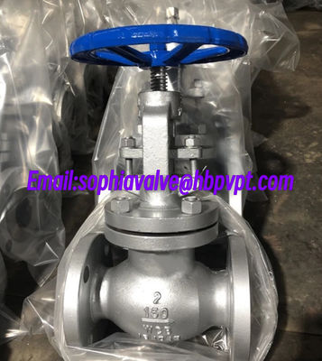 WCB cast steel metal seal globe valve 6'' and  8''