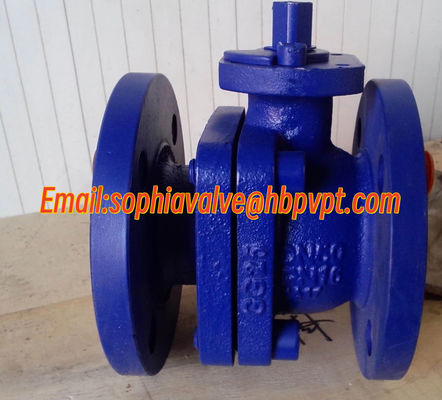 DIN3357 DN40 PN16 GG25 cast iron flanged ball valve