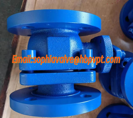 DIN3357 DN40 PN16 GG25 cast iron flanged ball valve