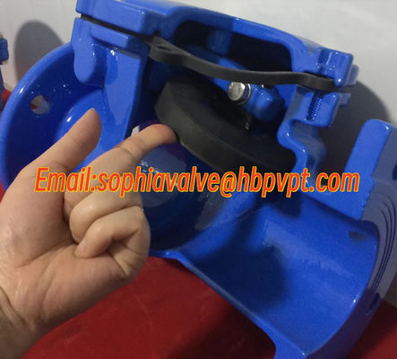 DN200 PN16 GGG50 cast iron flanged check valve