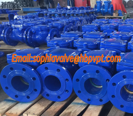 DN200 PN16 GGG50 cast iron flanged check valve