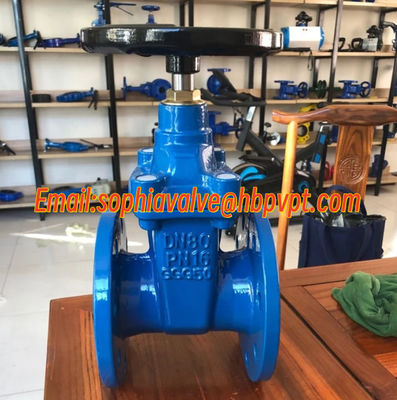 BS1563 resilient seal gate valve handwheel operation