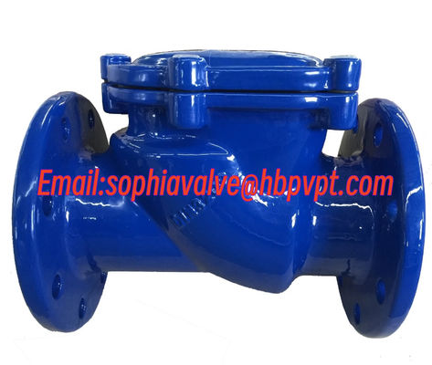 GGG50 cast iron resilient seal check valve