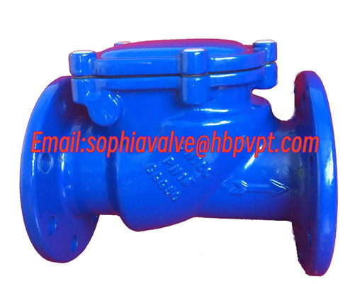 GGG50 cast iron resilient seal check valve