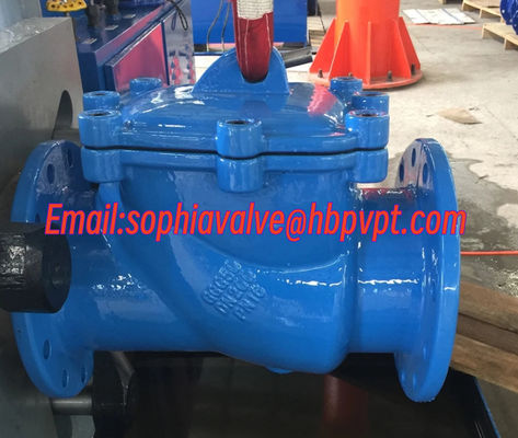 GGG50 cast iron resilient seal check valve