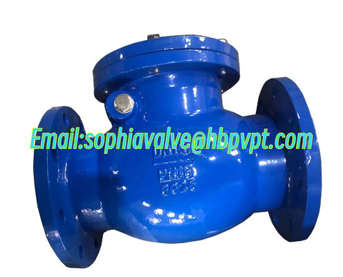 DIN PN16 metal seal flanged swing check valve