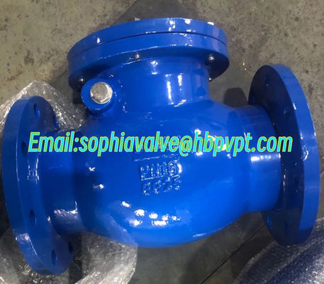 DIN PN16 metal seal flanged swing check valve