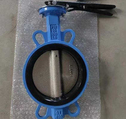 JIS 5K 10K lever operation ductile iron butterfly valve