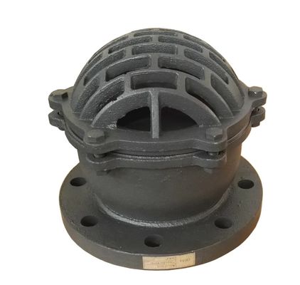 H42X-10 PTFE seal ring flanged foot valve from China factory