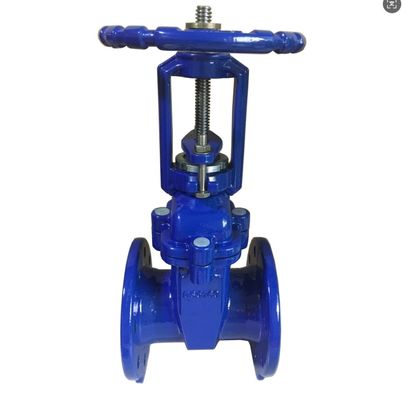 DIN rising stem PN16 resilient seal gate valve